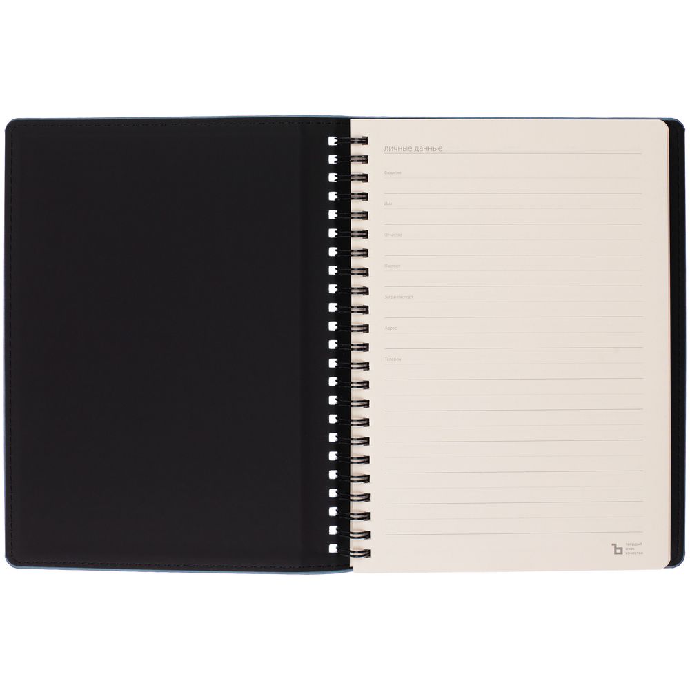 Ежедневник Spring Urban на заказ, недатированный, голубой — изображение 7