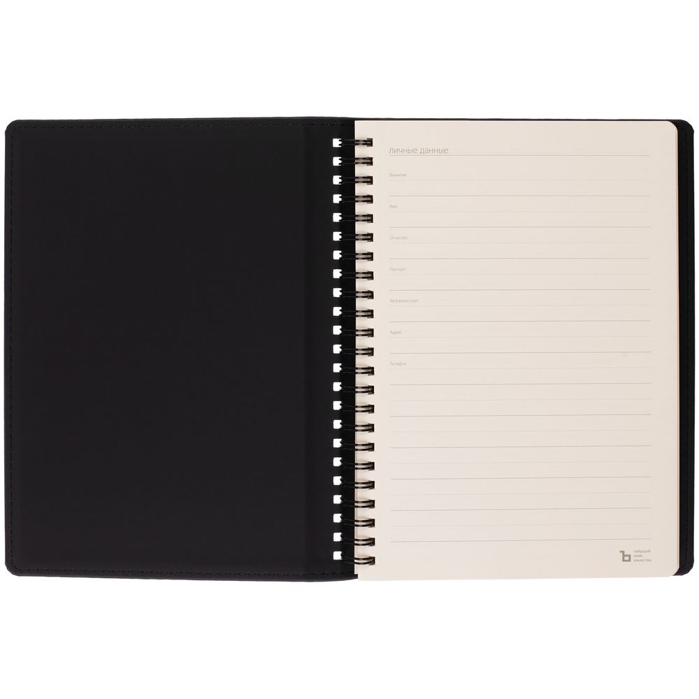 Ежедневник Spring Urban на заказ, недатированный, черный — изображение 7