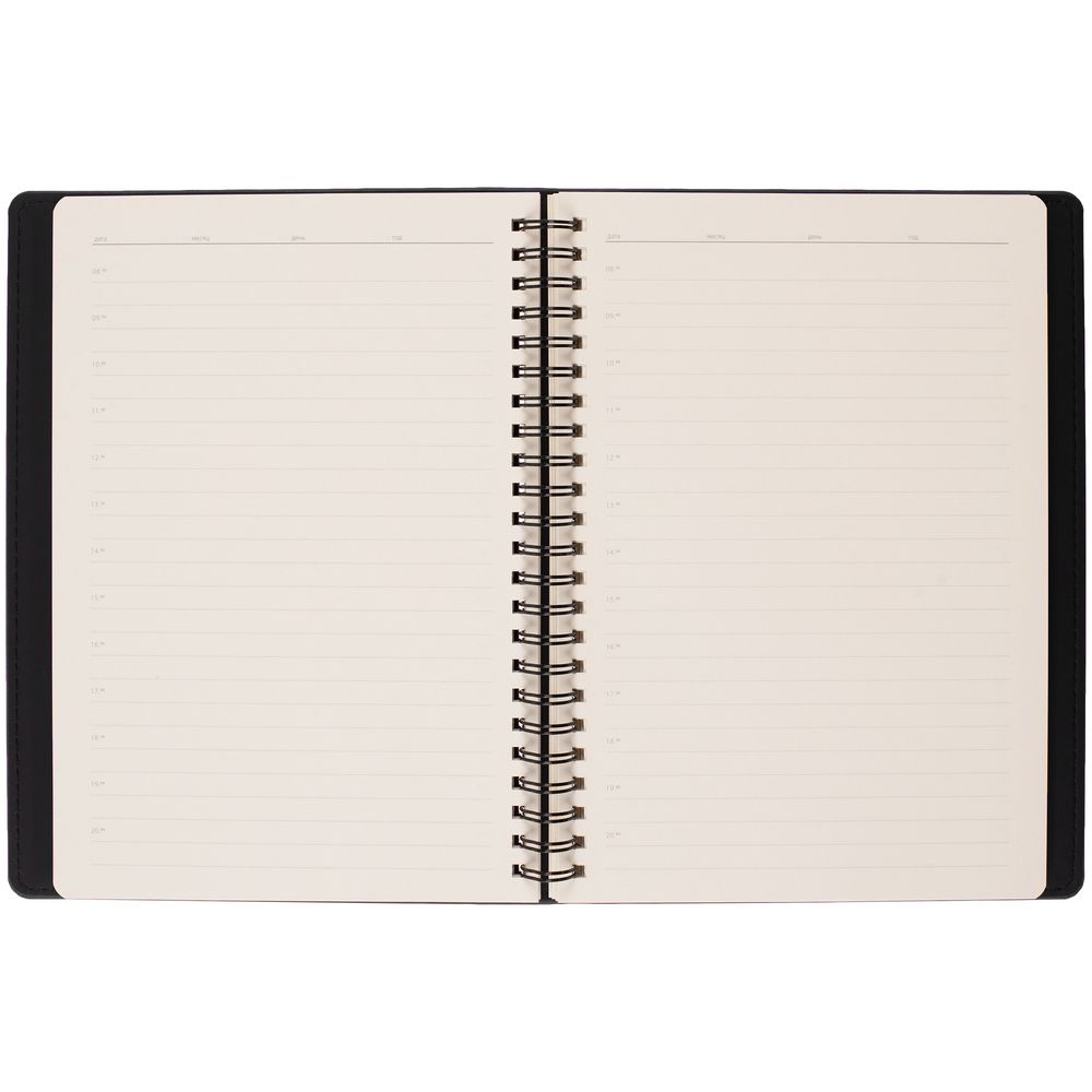 Ежедневник Spring Urban на заказ, недатированный, черный — изображение 8