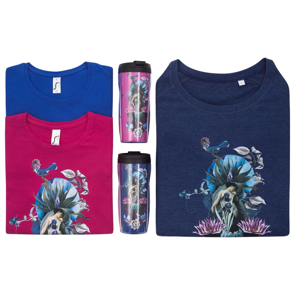 Футболка женская Beauty Sleep, ярко-синяя (royal) — изображение 6