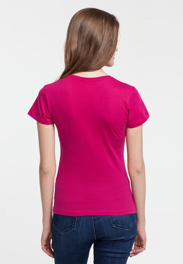 Футболка женская Beauty Sleep, ярко-розовая (фуксия) — изображение 7