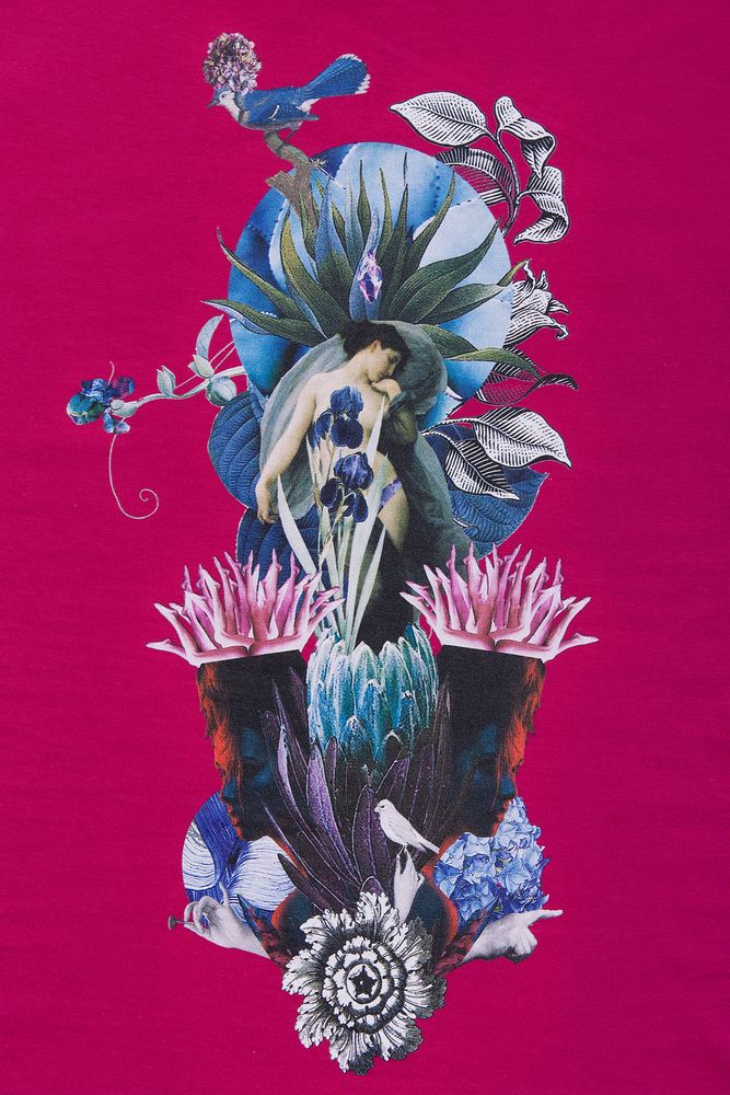 Футболка женская Beauty Sleep, ярко-розовая (фуксия) — изображение 4