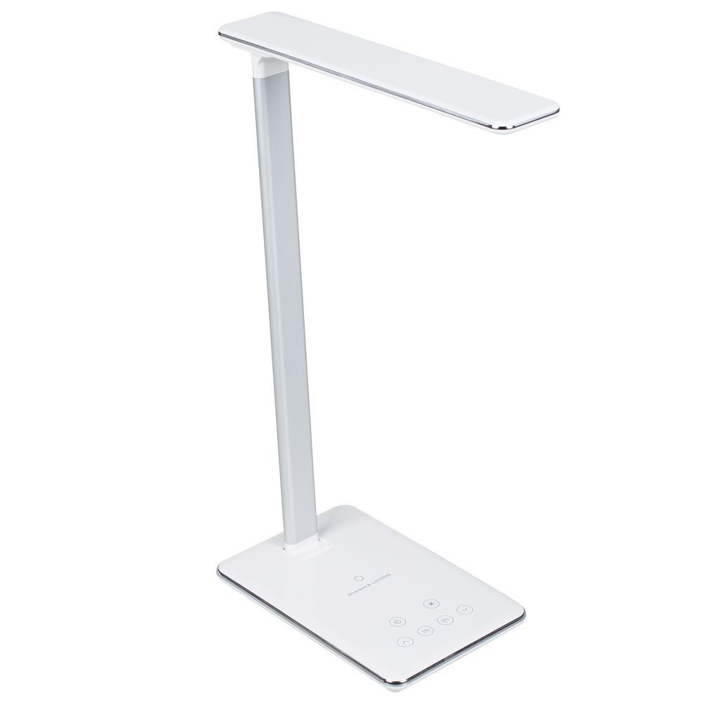 Настольная лампа с беспроводной зарядкой Power Spot, белая — изображение 3