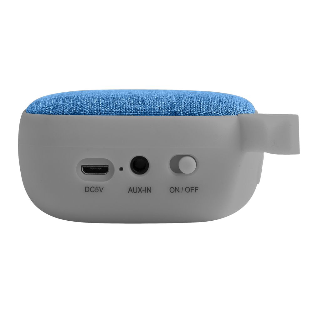 Беспроводная колонка Chubby, серая с голубым — изображение 3