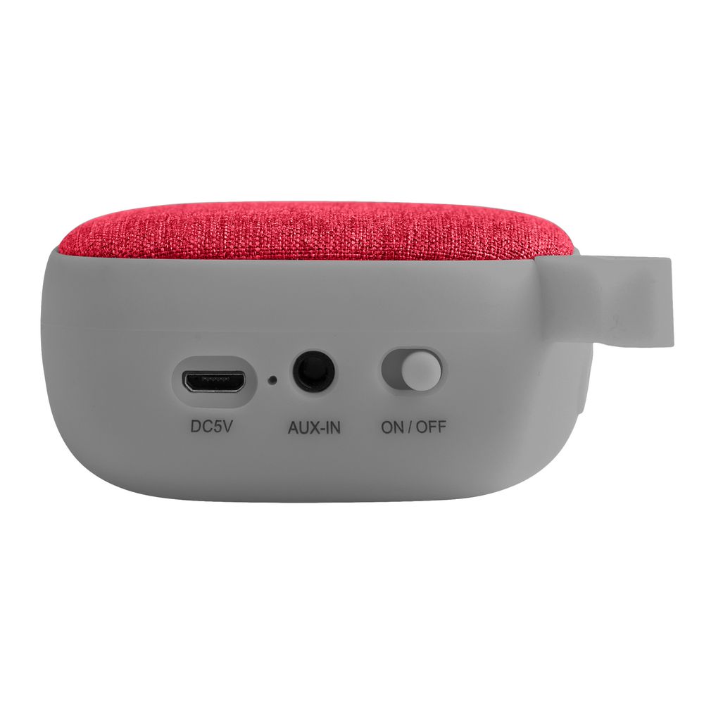 Беспроводная колонка Chubby, серая с красным — изображение 5