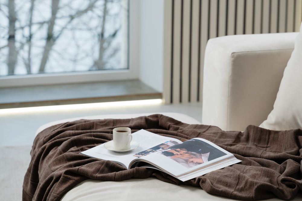 Плед Pleat, синий — изображение 6