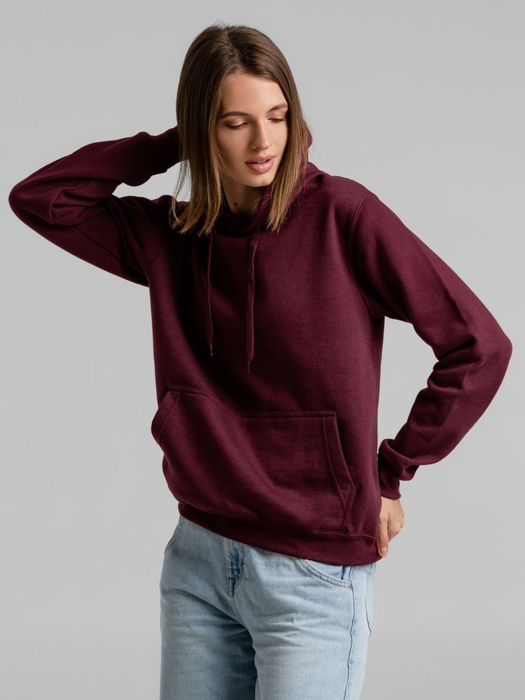 Толстовка с капюшоном Snake II бордовая — изображение 6