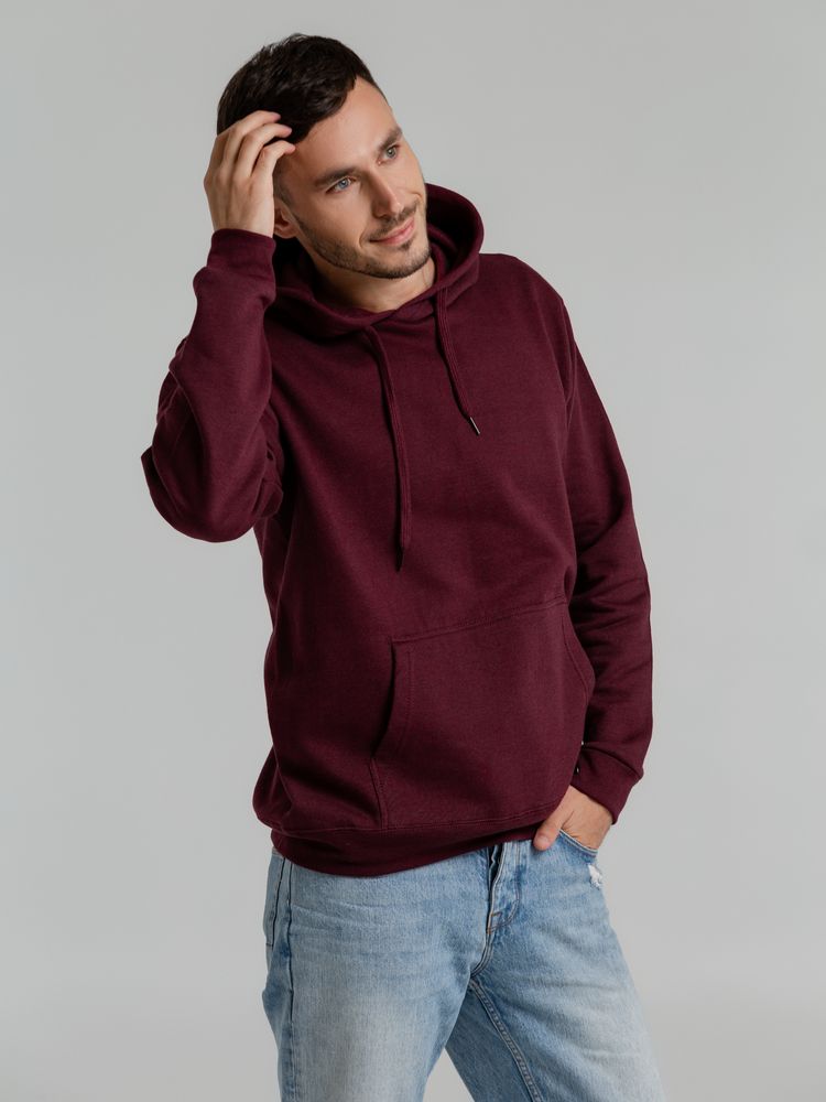 Толстовка с капюшоном Snake II бордовая — изображение 8