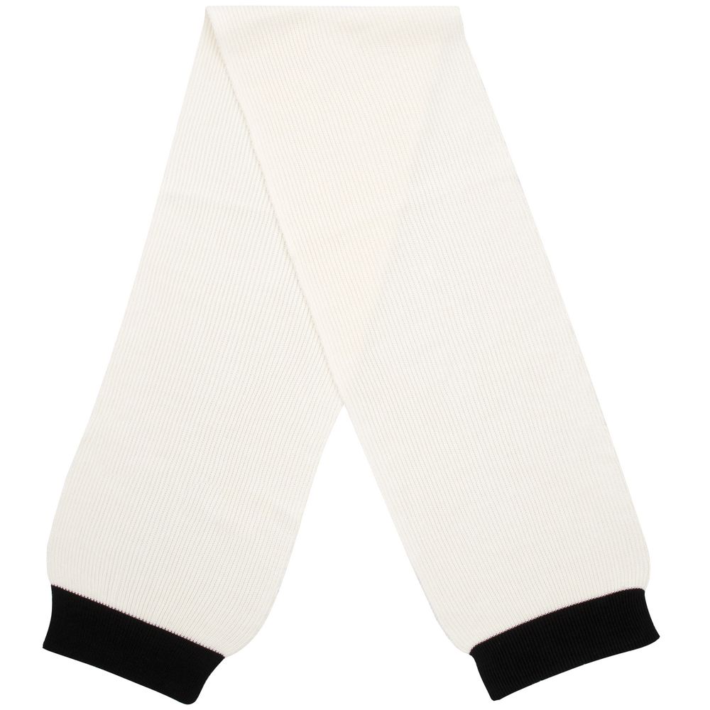 Шарф Snappy, белый с черным — изображение 4