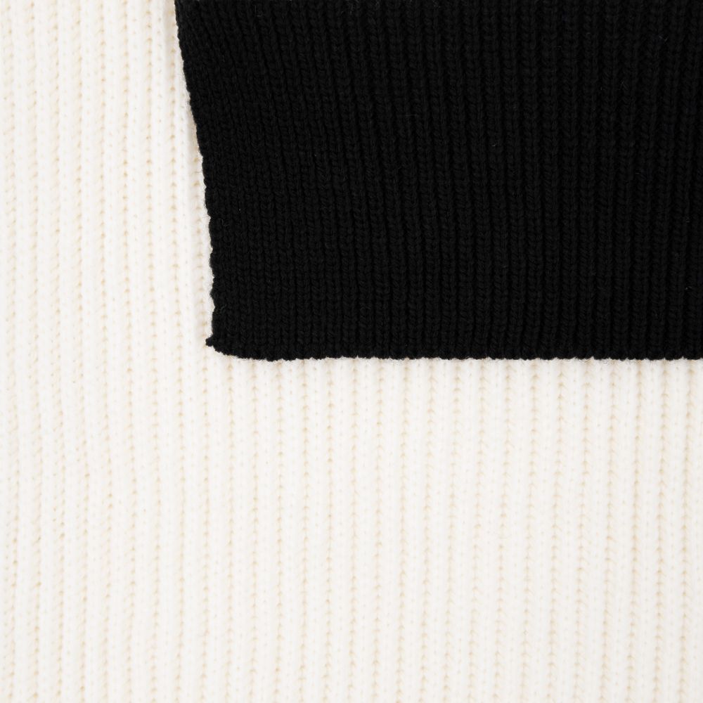 Шарф Snappy, белый с черным — изображение 3