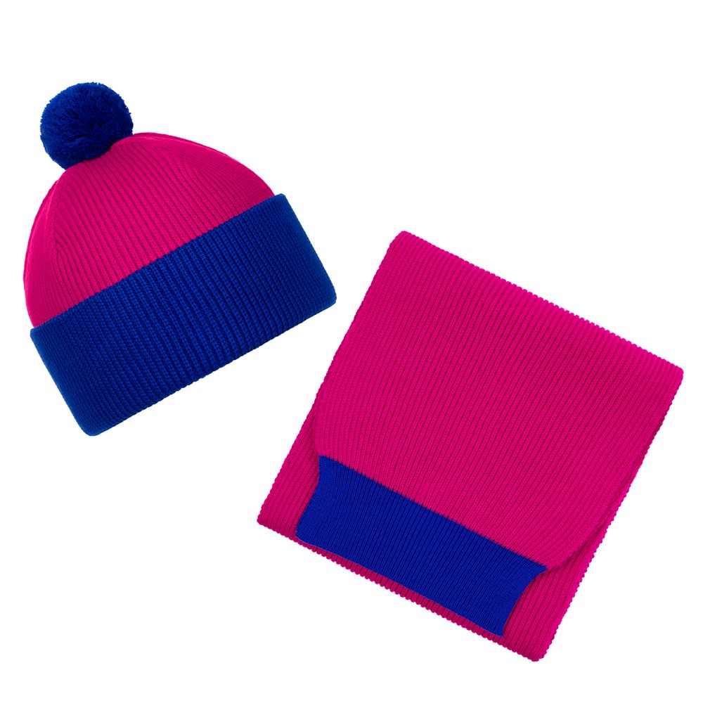Шапка Snappy, розовая (фуксия) с синим — изображение 5