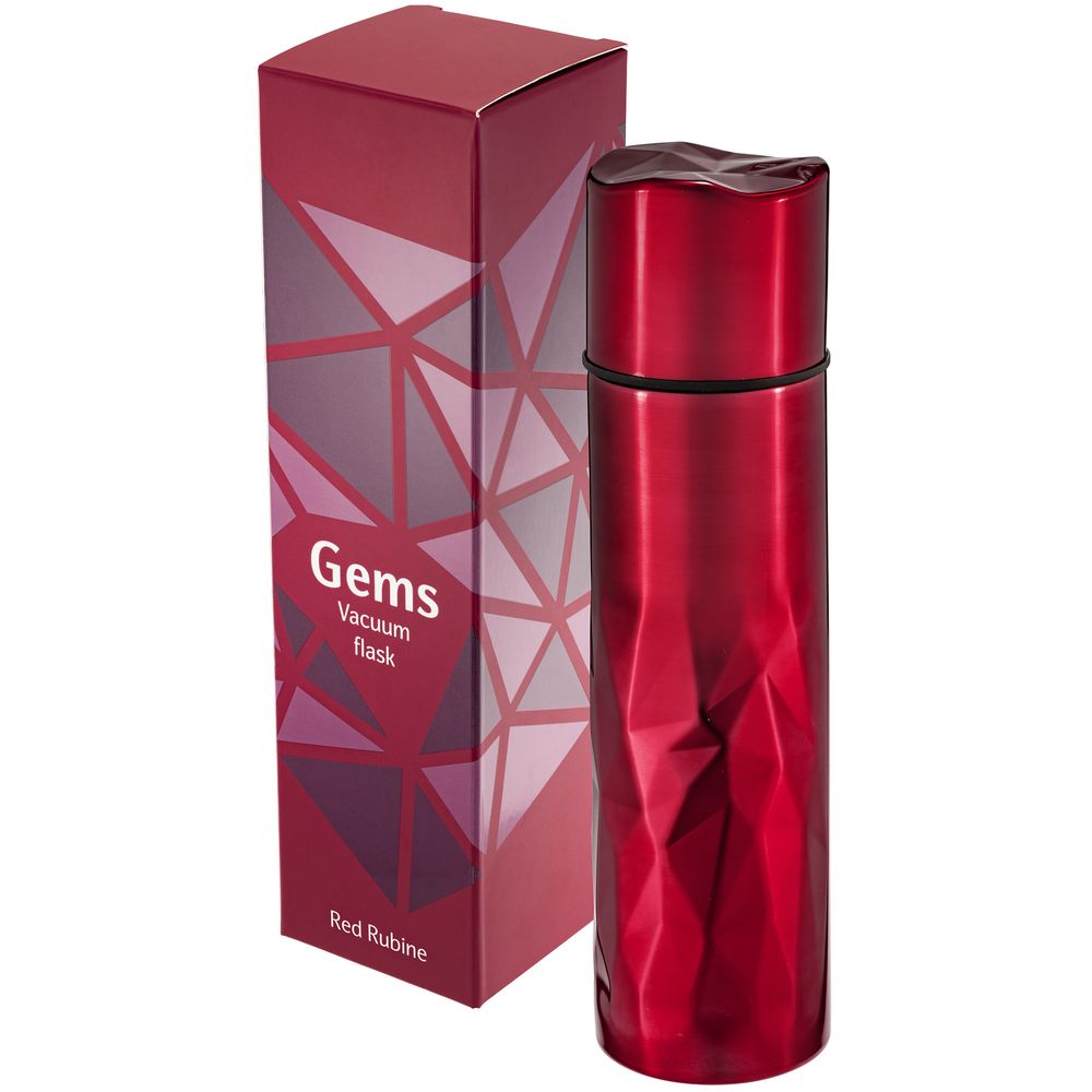 Термос Gems Red Rubine, красный рубин — изображение 6