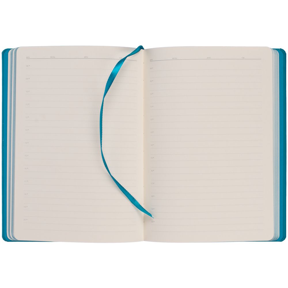 Ежедневник Shall, недатированный, бирюзовый — изображение 8