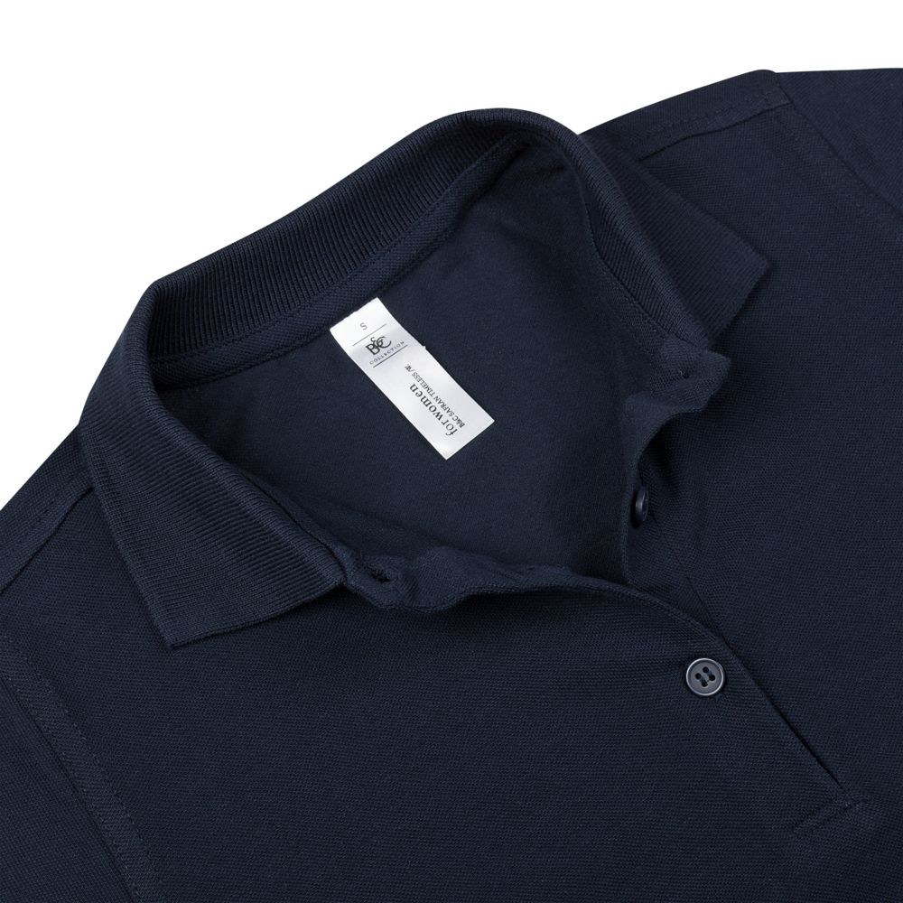 Рубашка поло женская Safran Timeless темно-синяя — изображение 4