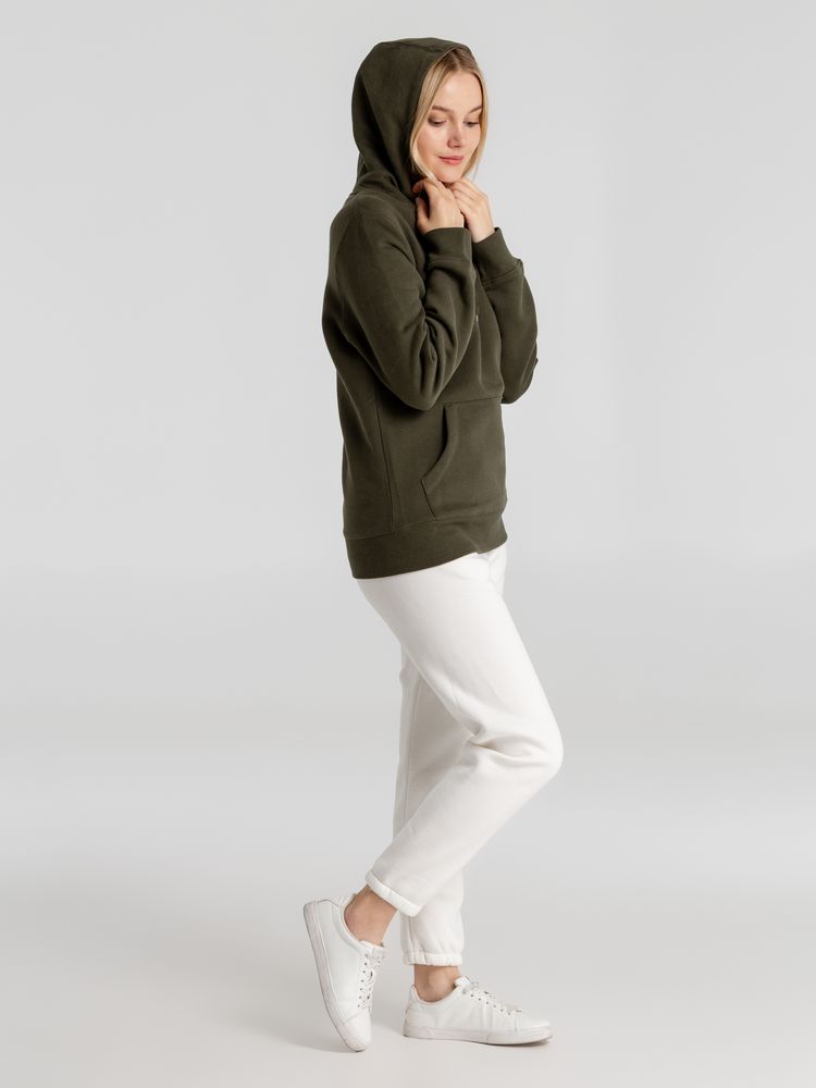 Толстовка с капюшоном унисекс King, хаки — изображение 10