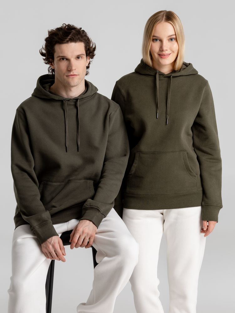 Толстовка с капюшоном унисекс King, хаки — изображение 12