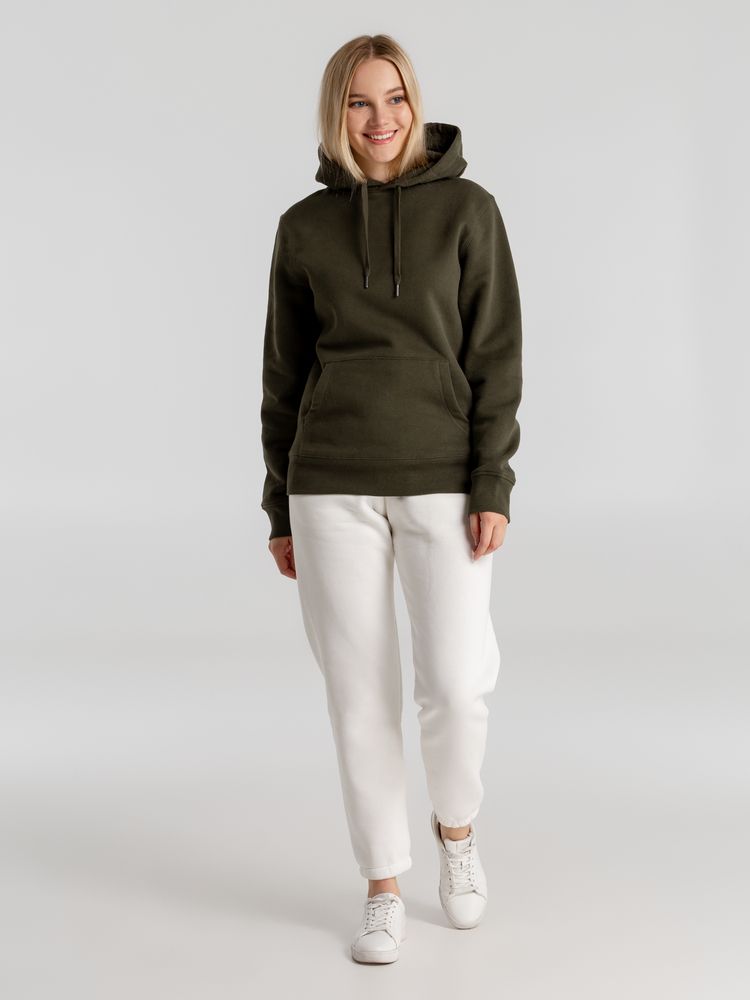 Толстовка с капюшоном унисекс King, хаки — изображение 9