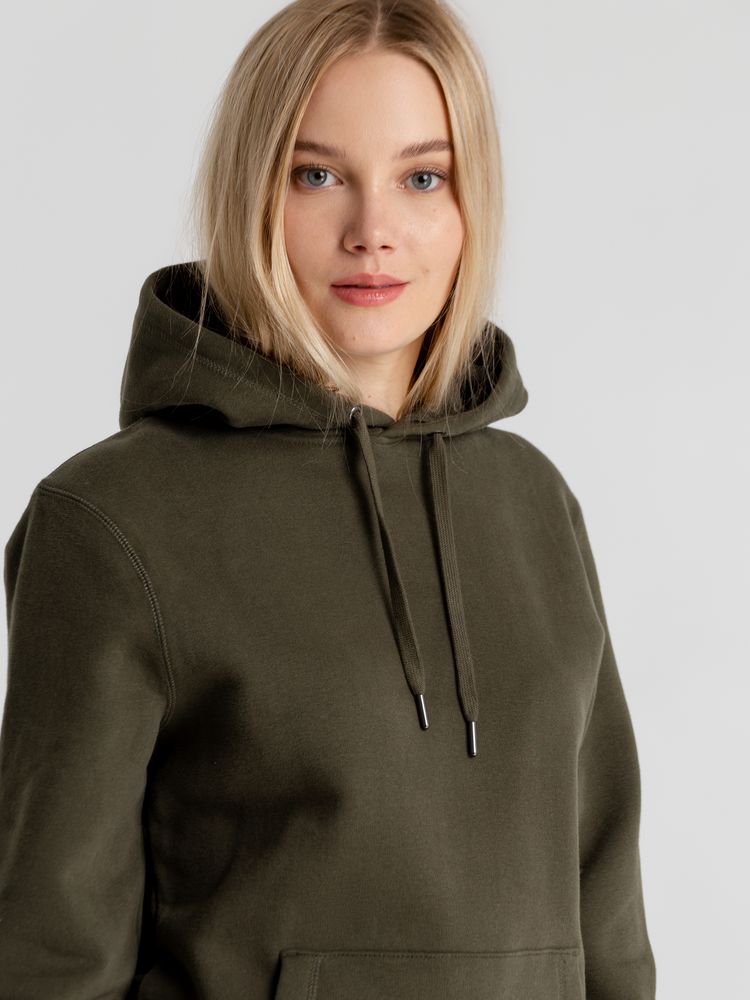 Толстовка с капюшоном унисекс King, хаки — изображение 8