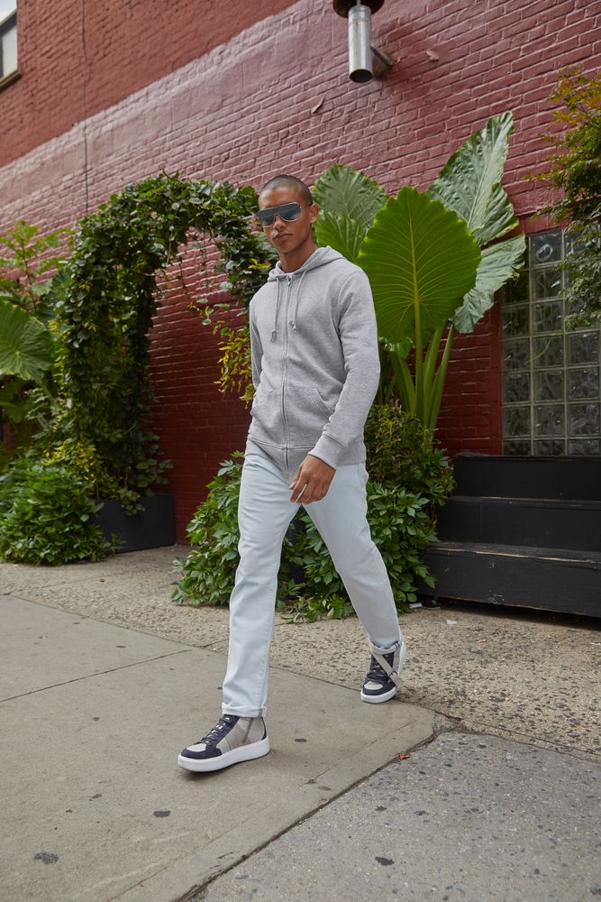 Толстовка на молнии с капюшоном унисекс BNC Inspire (Organic), розовая — изображение 6