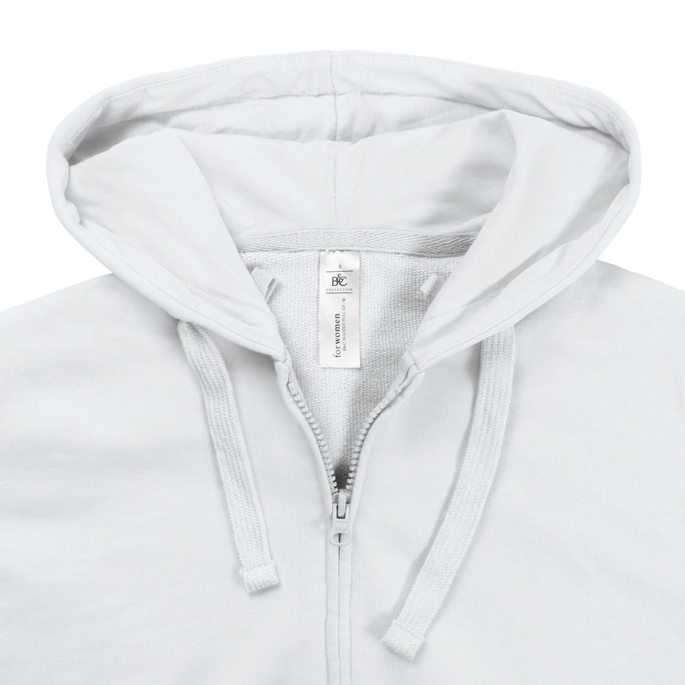 Толстовка женская Hooded Full Zip белая — изображение 5