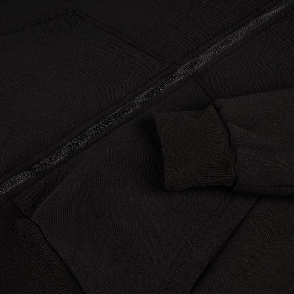 Толстовка унисекс оверсайз Zippy, черная — изображение 6