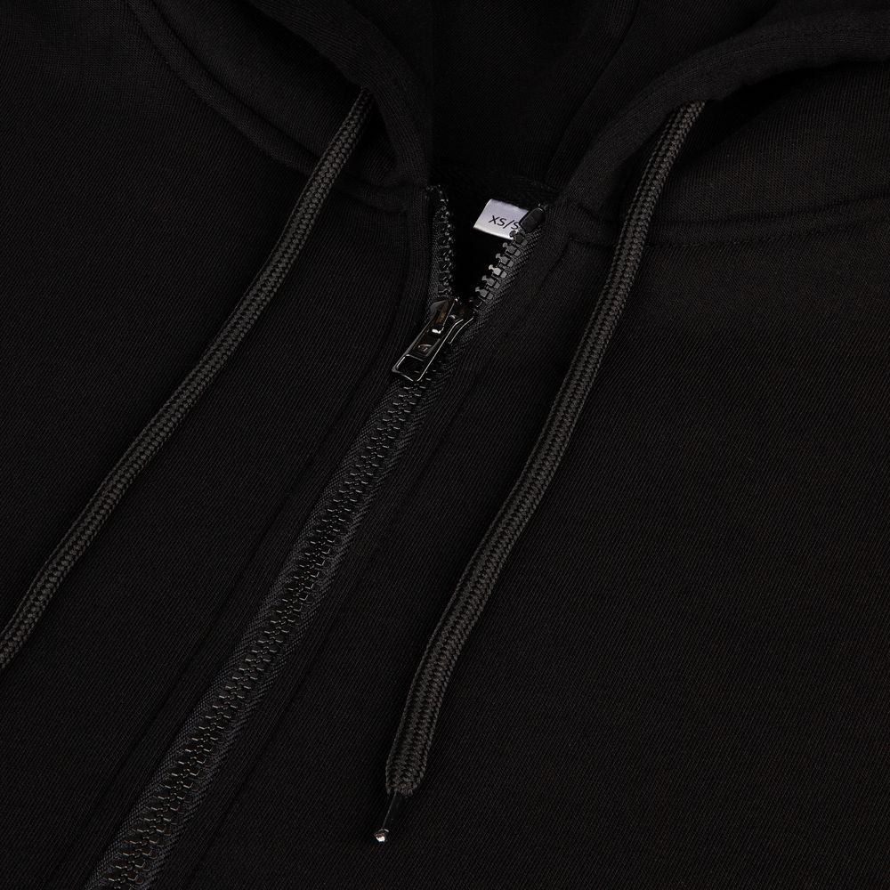 Толстовка унисекс оверсайз Zippy, черная — изображение 5