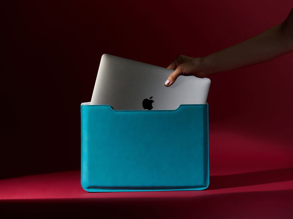 Чехол для ноутбука Nubuk, бирюзовый — изображение 8