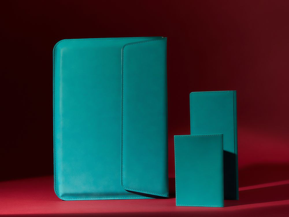 Чехол для ноутбука Nubuk, бирюзовый — изображение 9