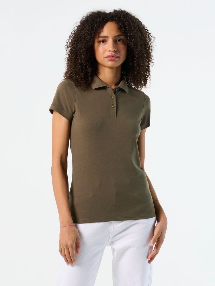 Рубашка поло женская Prime Women 200 белая — изображение 5