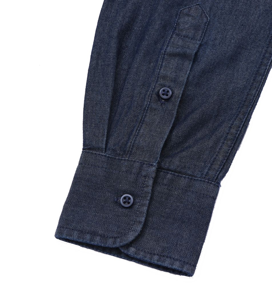 Рубашка мужская Barry Men, синяя (деним) — изображение 6