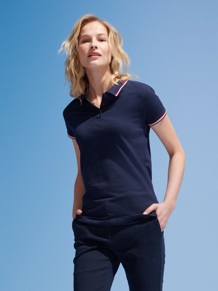 Рубашка поло женская Prestige Women, темно-синяя — изображение 5