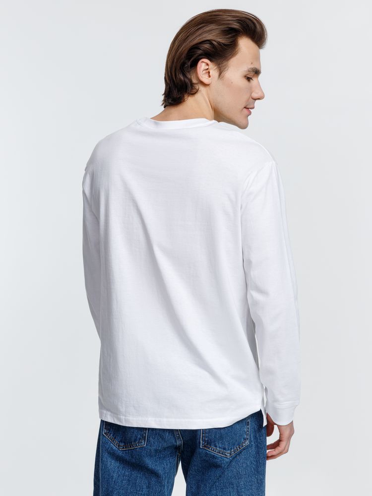 Футболка унисекс с длинным рукавом Pioneer LSL, белая — изображение 11