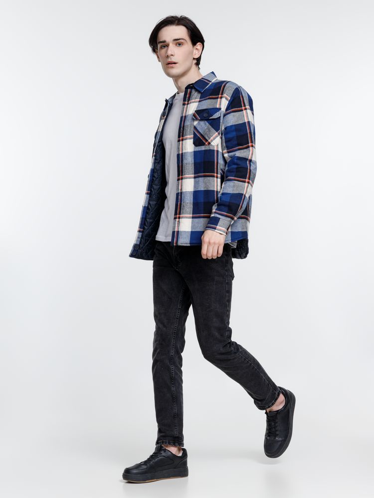 Куртка-рубашка оверсайз унисекс Noah, синяя — изображение 9