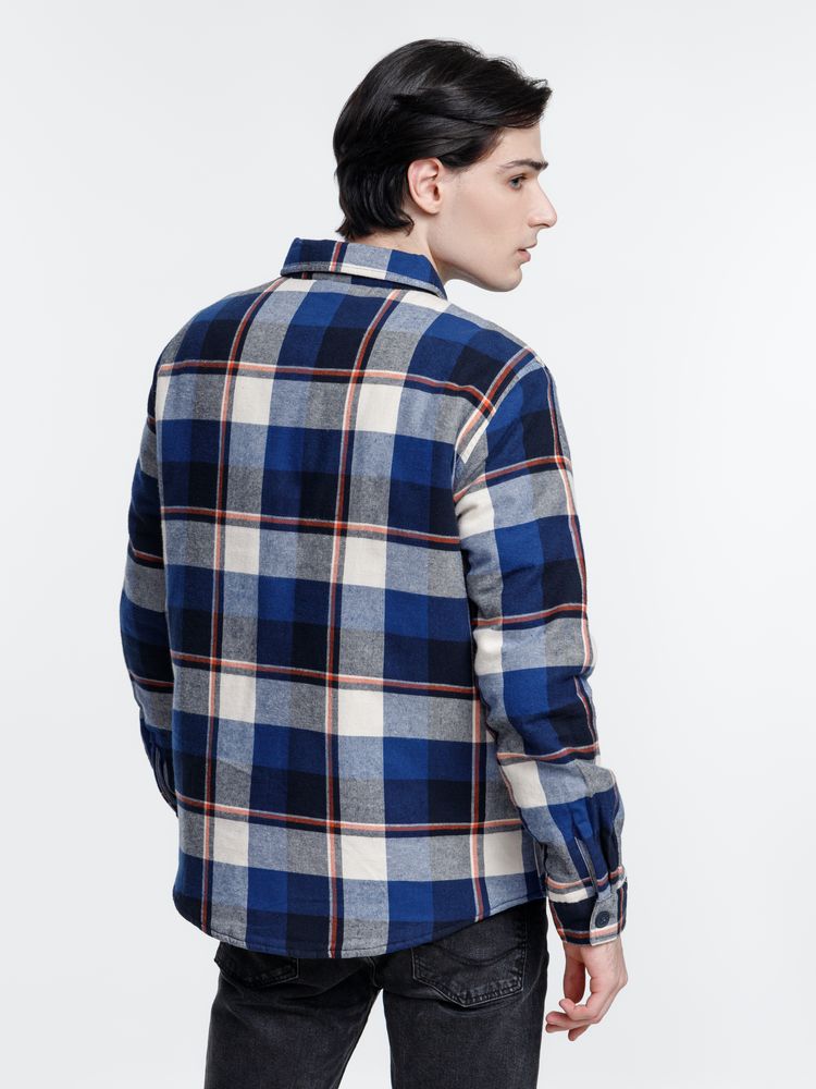 Куртка-рубашка оверсайз унисекс Noah, синяя — изображение 7