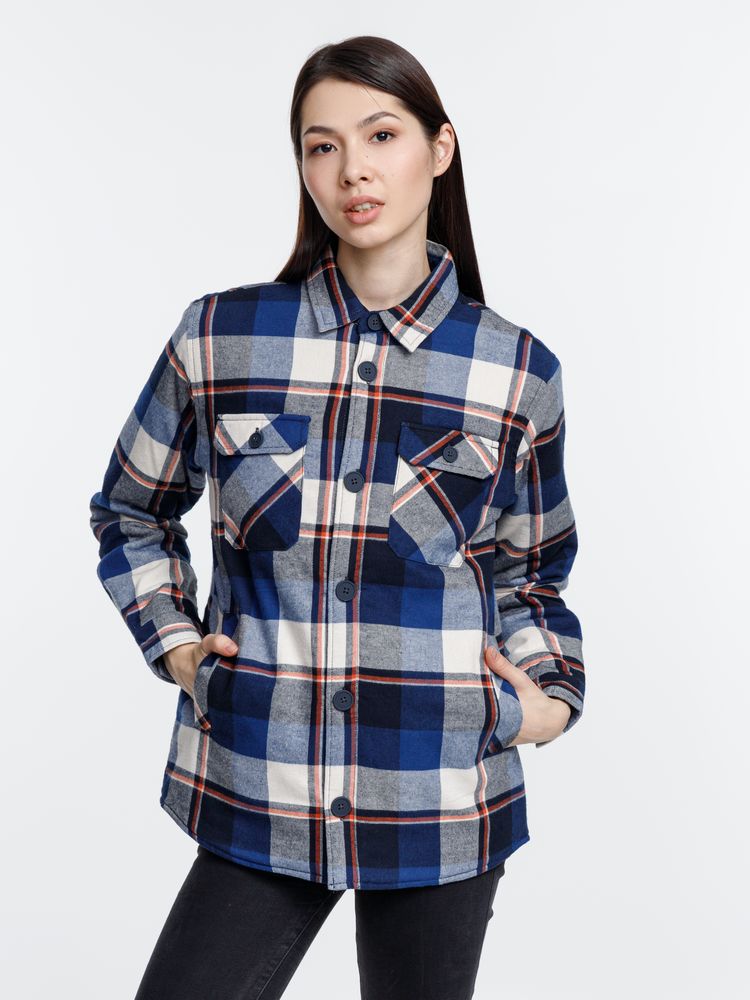 Куртка-рубашка оверсайз унисекс Noah, синяя — изображение 11