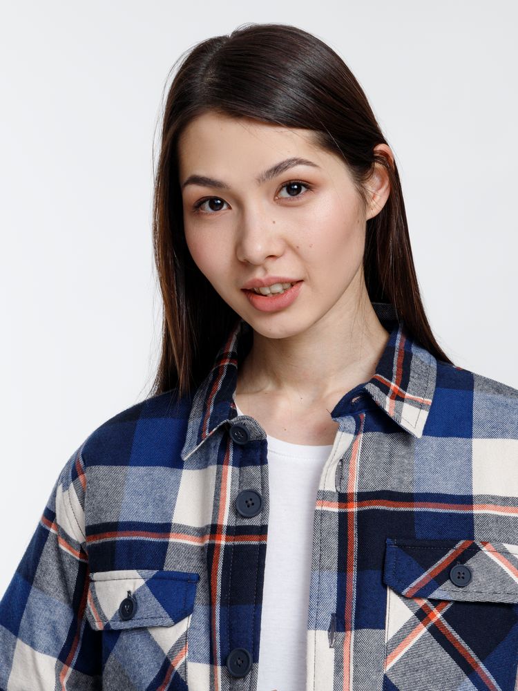 Куртка-рубашка оверсайз унисекс Noah, синяя — изображение 13