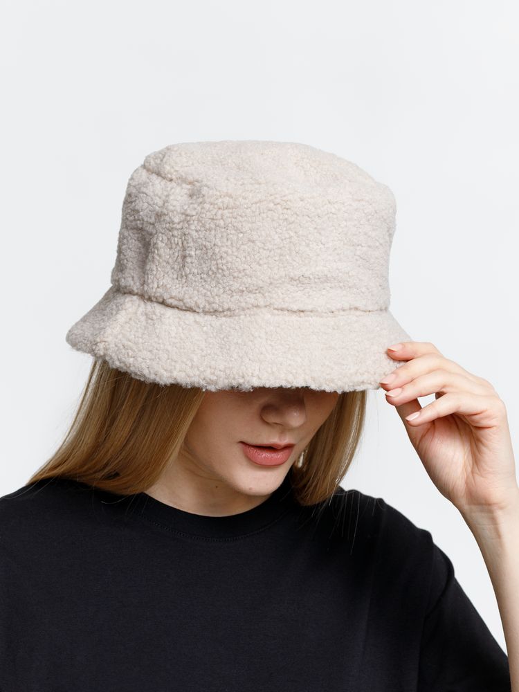 Панама Bucket двусторонняя утепленная, хаки с бежевым — изображение 6