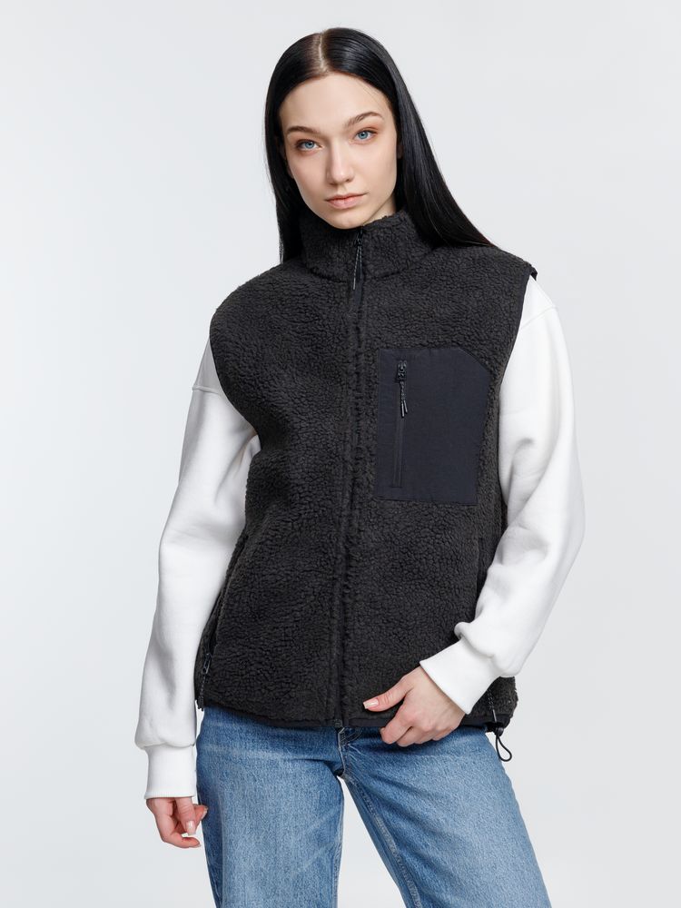 Жилет унисекс Fury BW, темно-серый (графит) — изображение 10