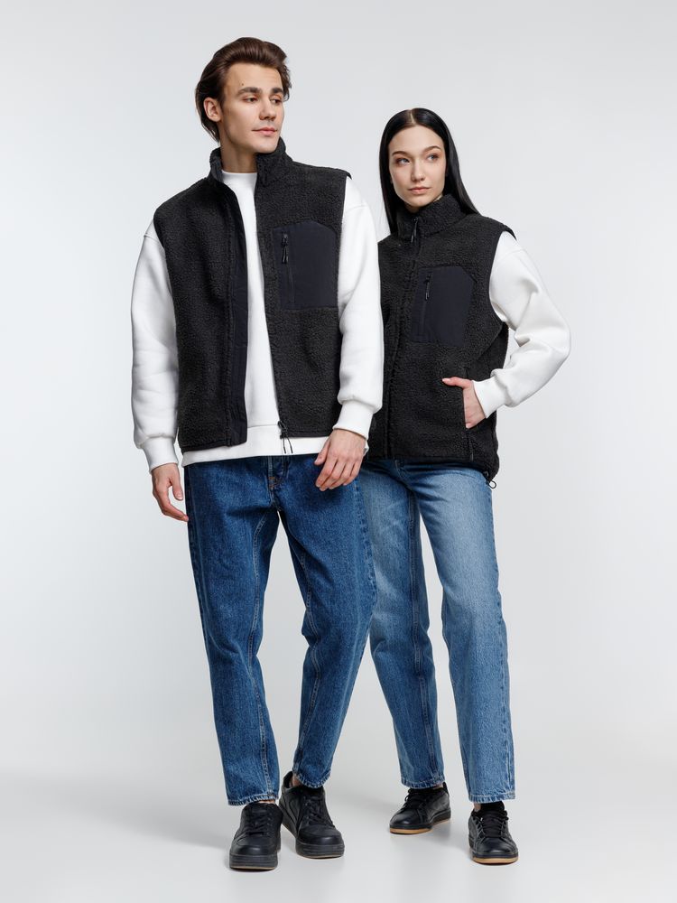 Жилет унисекс Fury BW, темно-серый (графит) — изображение 13