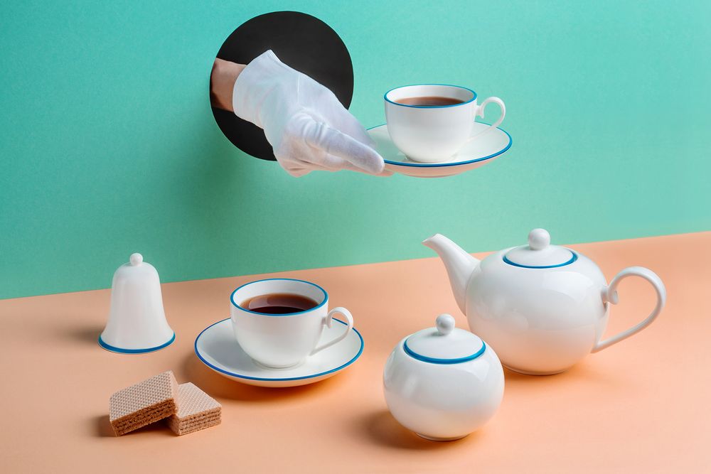 Сахарница «С голубой каемочкой!» — изображение 4