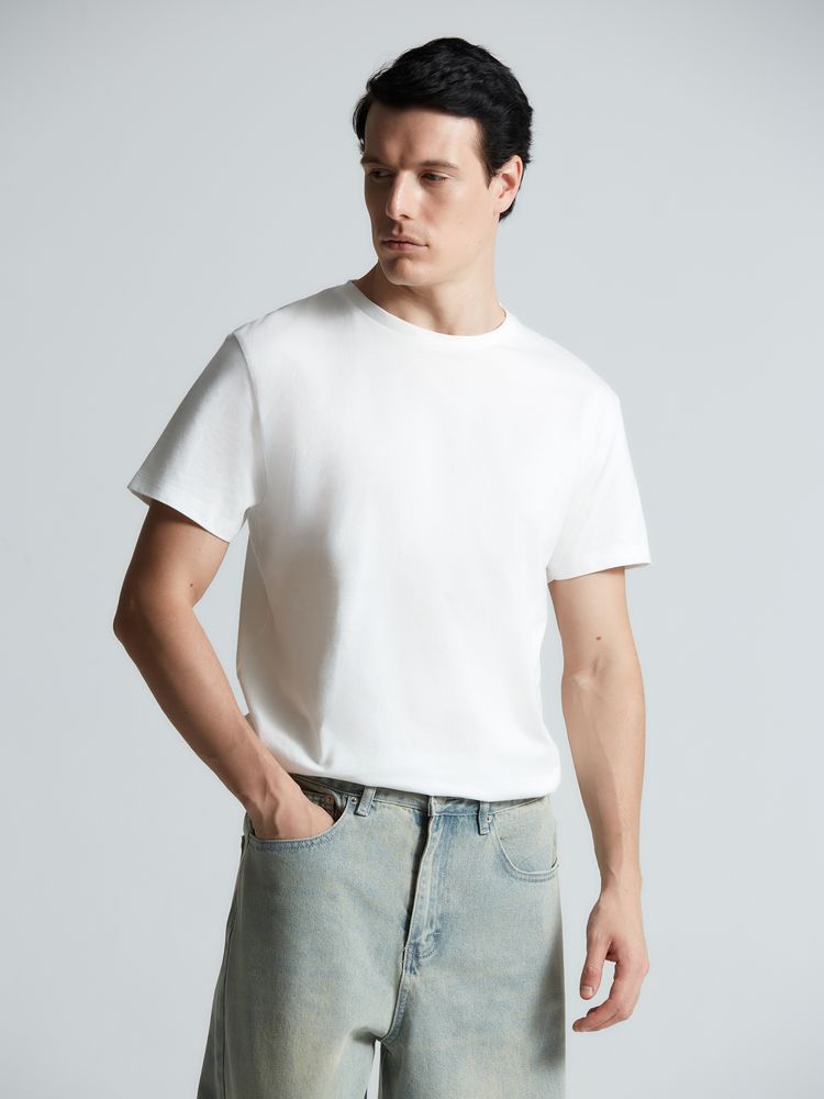 Футболка T-bolka 160 Original, белая (теплый оттенок) — изображение 14