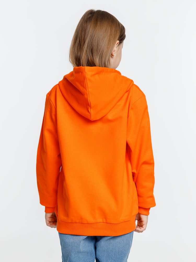 Толстовка с капюшоном детская Kirenga Kids, оранжевая — изображение 6