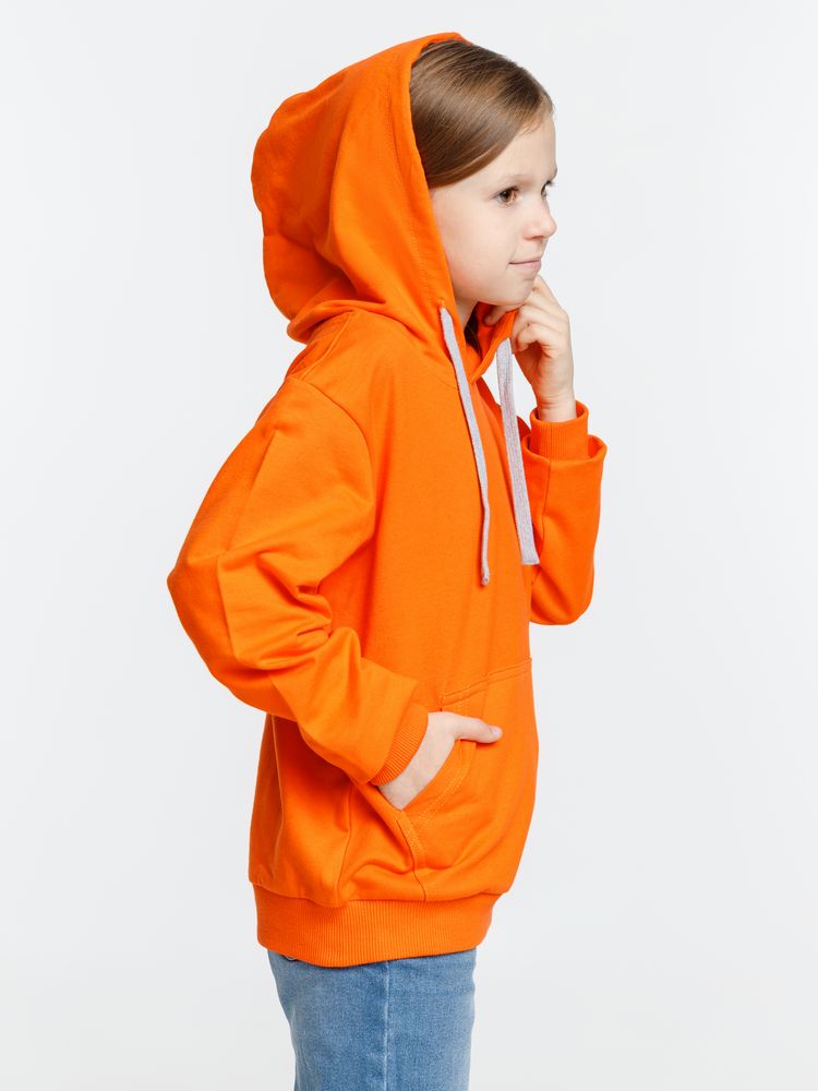 Толстовка с капюшоном детская Kirenga Kids, оранжевая — изображение 5