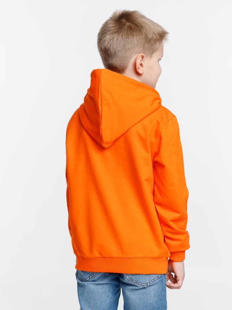 Толстовка с капюшоном детская Kirenga Kids, оранжевая — изображение 9