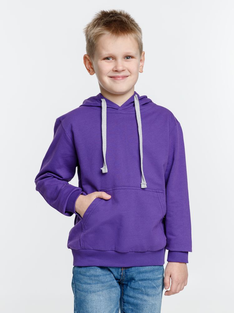 Толстовка с капюшоном детская Kirenga Kids, фиолетовая — изображение 4