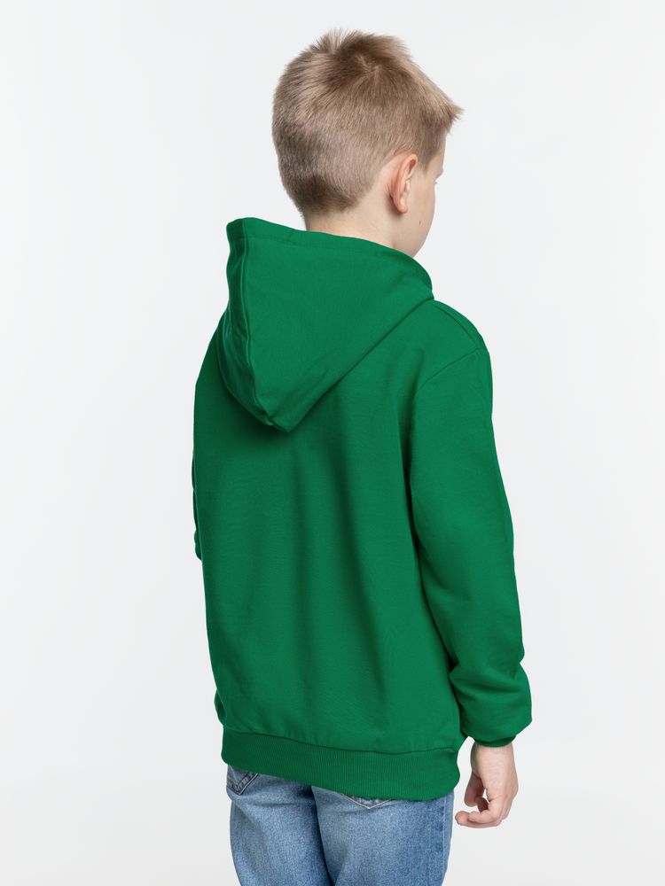 Толстовка с капюшоном детская Kirenga Kids, зеленая — изображение 6