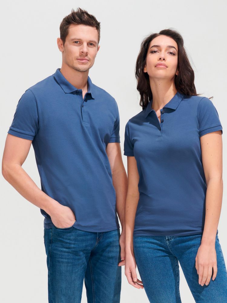 Рубашка поло женская Perfect Women 180 серый меланж — изображение 6