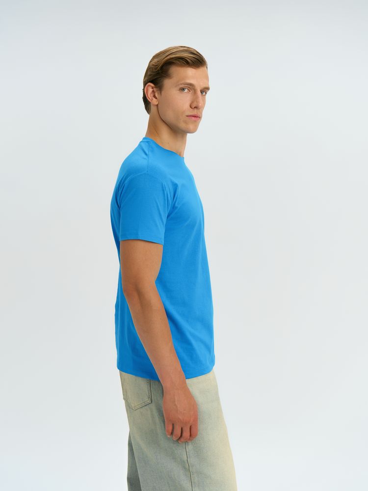 Футболка унисекс Regent 150, ярко-бирюзовая — изображение 7