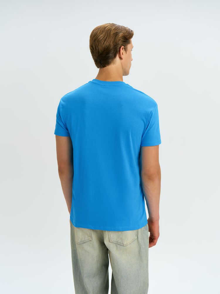 Футболка унисекс Regent 150, ярко-бирюзовая — изображение 8