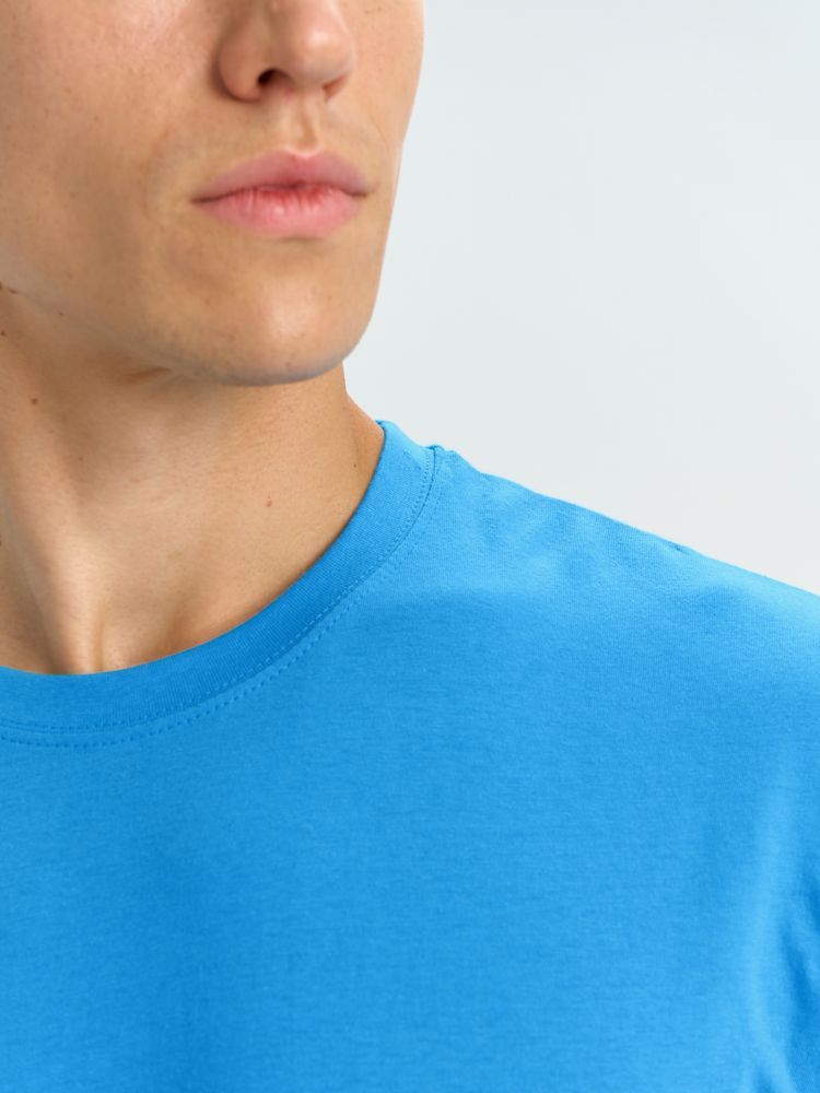 Футболка унисекс Regent 150, ярко-бирюзовая — изображение 9